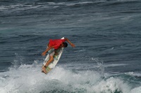 Surfer in Aktion...